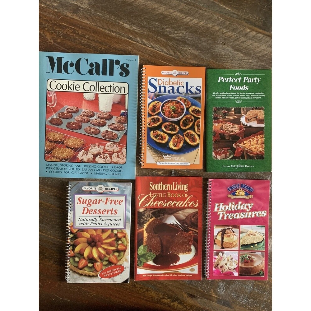Lot 6 Dessert Party Holiday Booklets Southern Living McCalls Sugar Free Cookies